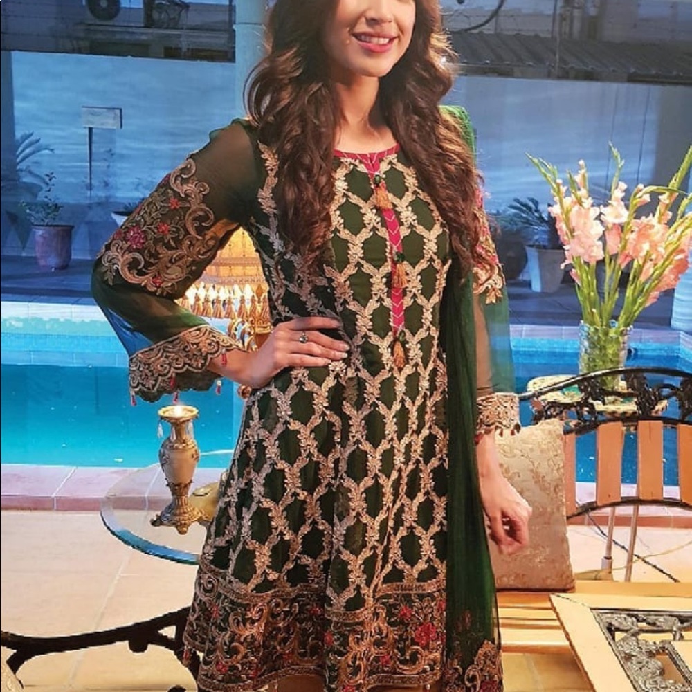 Embroidery dress 3 piece